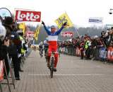 Francis Mourey won despite more than one fall earlier in the race - Sint Niklaas, Belgium, January 2, 2010.  ? Dan Seaton